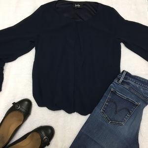Navy Blue Blouse